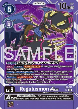Regulusmon ACE (Reprint) (LM-017) - Advanced Booster Digimon Generation Foil