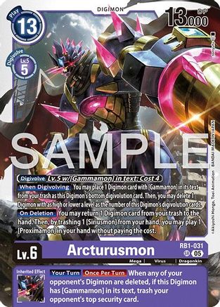 Arcturusmon (Reprint) (RB1-031) - Advanced Booster Digimon Generation Foil