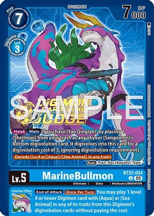 MarineBullmon (Judge Pack 9) (BT22-024) - Cyber Eden Foil
