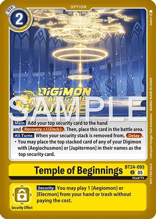 Temple of Beginnings (Judge Pack 9) (BT24-093) - Time Stranger Foil