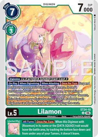 Lilamon (ST24-10) - Starter Deck 24: Data Squad