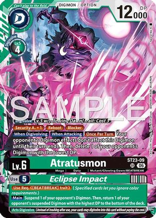 Atratusmon // Eclipse Impact (ST23-09) - Starter Deck 23: Beatbreak Foil