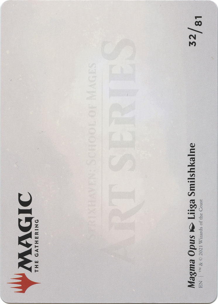 Magma Opus // Magma Opus (ASTX-032) - Strixhaven Art Series (Borderless)