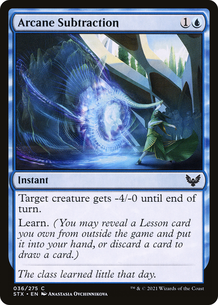 Arcane Subtraction (STX-036) - Strixhaven: School of Mages Foil