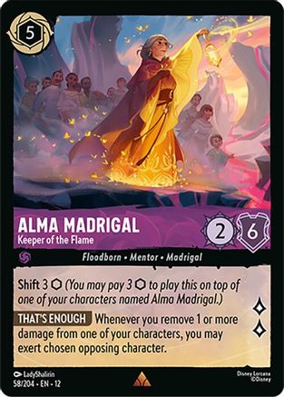 Alma Madrigal - Keeper of the Flame (58/204) - Wilds Unknown Cold Foil
