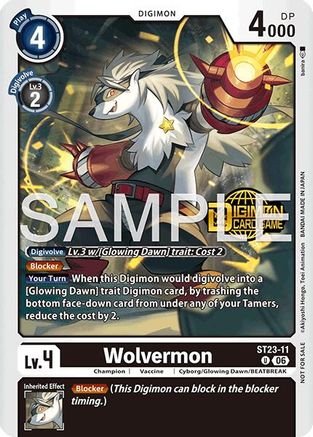 Wolvermon (Welcome Tamers Pack Vol.2) (ST23-11) - Starter Deck 23: Beatbreak Release Event Cards Foil