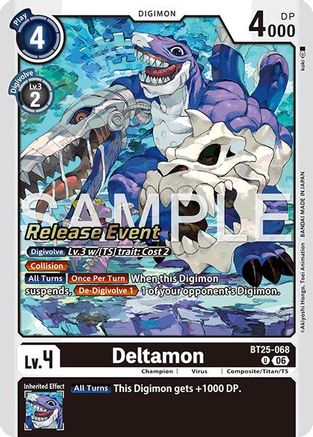 Deltamon (BT25-068) - Dual Revolution Release Event Cards Foil