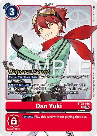 Dan Yuki (BT25-086) - Dual Revolution Release Event Cards Foil