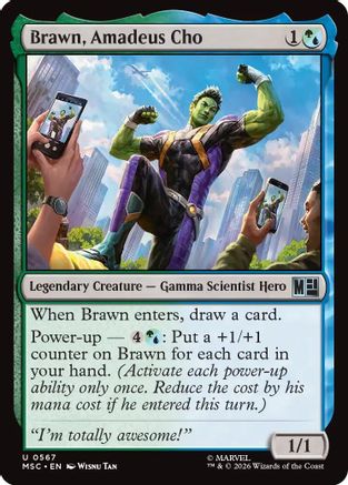 Brawn, Amadeus Cho (MSC-567) - Commander: Marvel Super Heroes