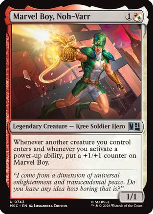 Marvel Boy, Noh-Varr (MSC-743) - Commander: Marvel Super Heroes Foil