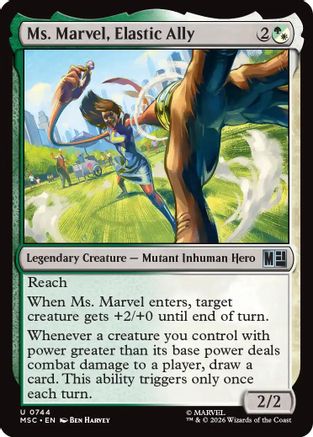 Ms. Marvel, Elastic Ally (MSC-744) - Commander: Marvel Super Heroes