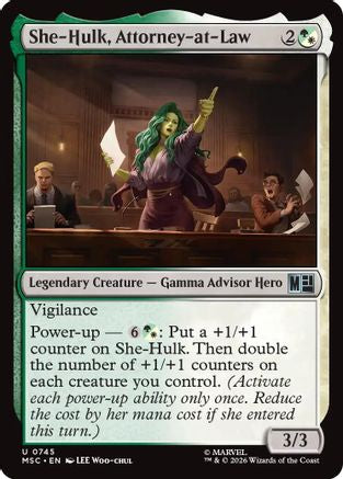 She-Hulk, Attorney-at-Law (MSC-745) - Commander: Marvel Super Heroes Foil