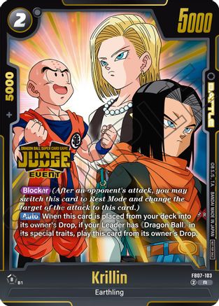 Krillin (Judge Pack (Event Judge) 05) (FB07-103) - Tournament and Championship Promos Holofoil