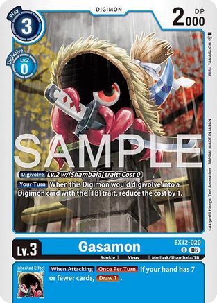 Gasamon (EX12-020) - Digital World Shambala
