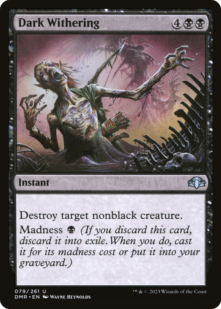 Dark Withering (DMR-079) - Dominaria Remastered Foil