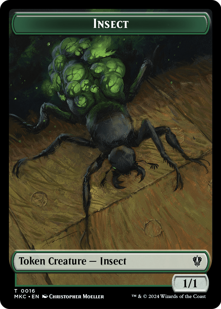 Insect (TMKC-016) - Murders at Karlov Manor Commander Tokens Foil