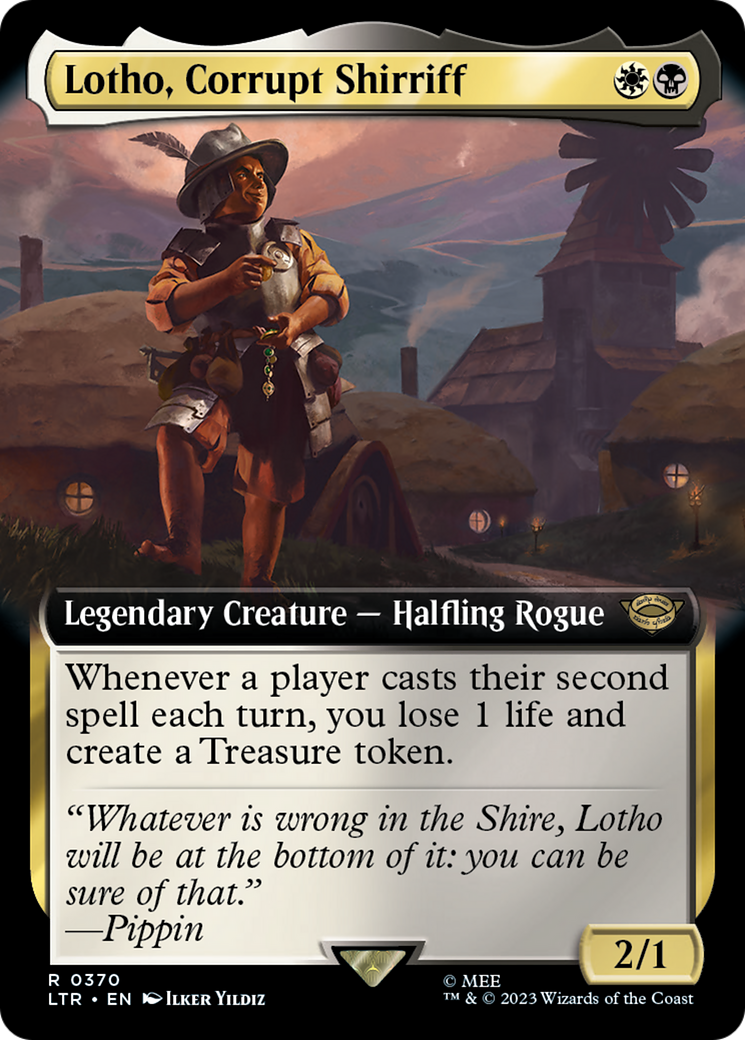 Lotho, Corrupt Shirriff (Extended Art) (LTR-370) - The Lord of the Rings: Tales of Middle-earth: (Extended Art) Foil