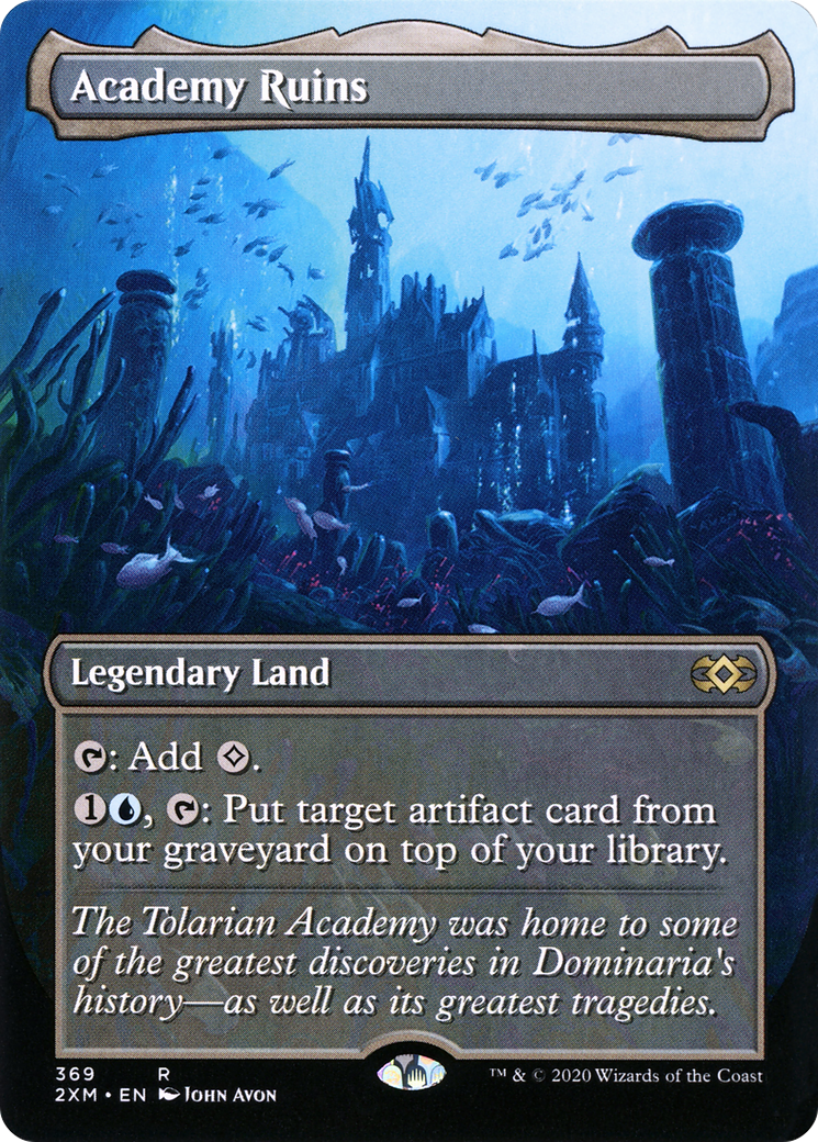 Academy Ruins (Borderless) (2XM-369) - Double Masters Foil