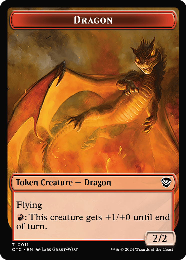 Dragon (TOTC-011) - Outlaws of Thunder Junction Commander Tokens