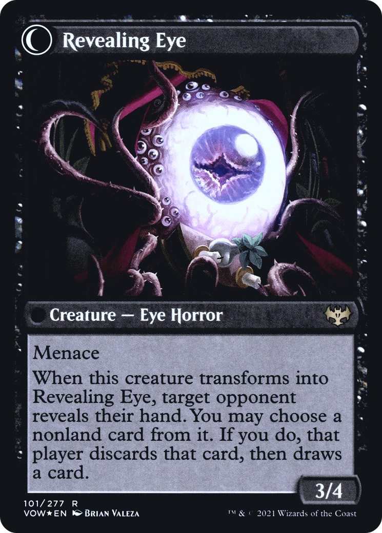 Concealing Curtains (PRE-101) - Innistrad: Crimson Vow Promos: (Double Faced Transform) Foil