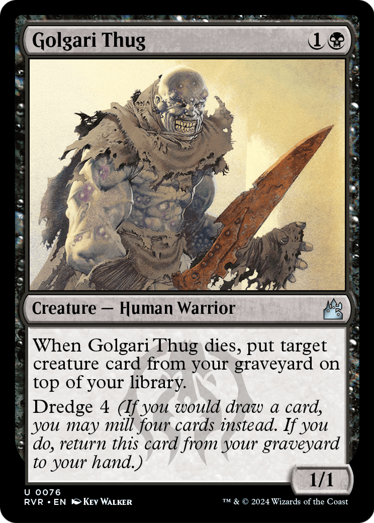 Golgari Thug (RVR-076) - Ravnica Remastered Foil