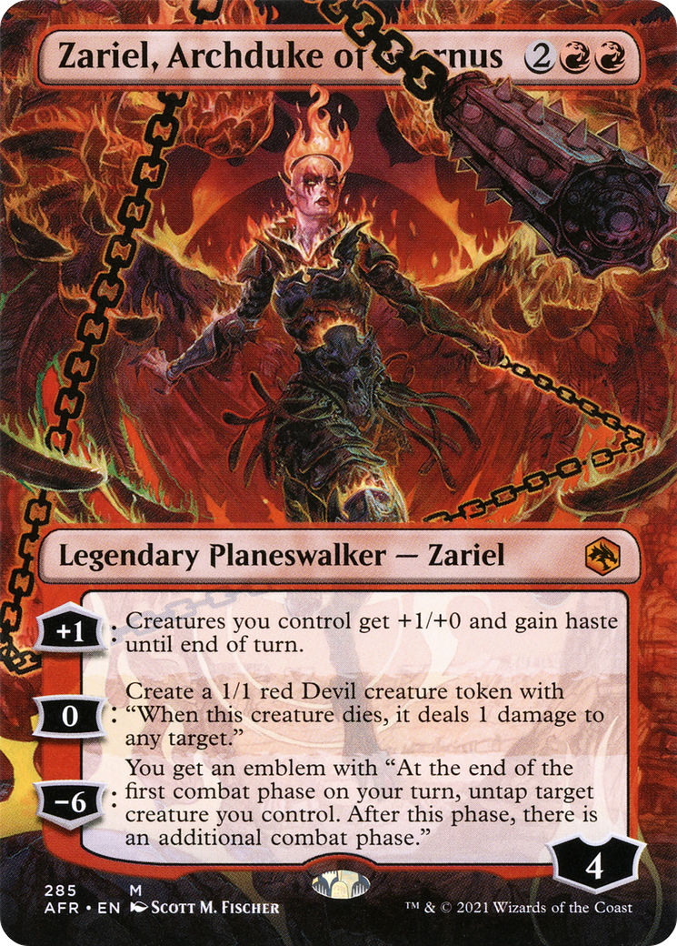 Zariel, Archduke of Avernus (Borderless) (AFR-285) - Adventures in the Forgotten Realms