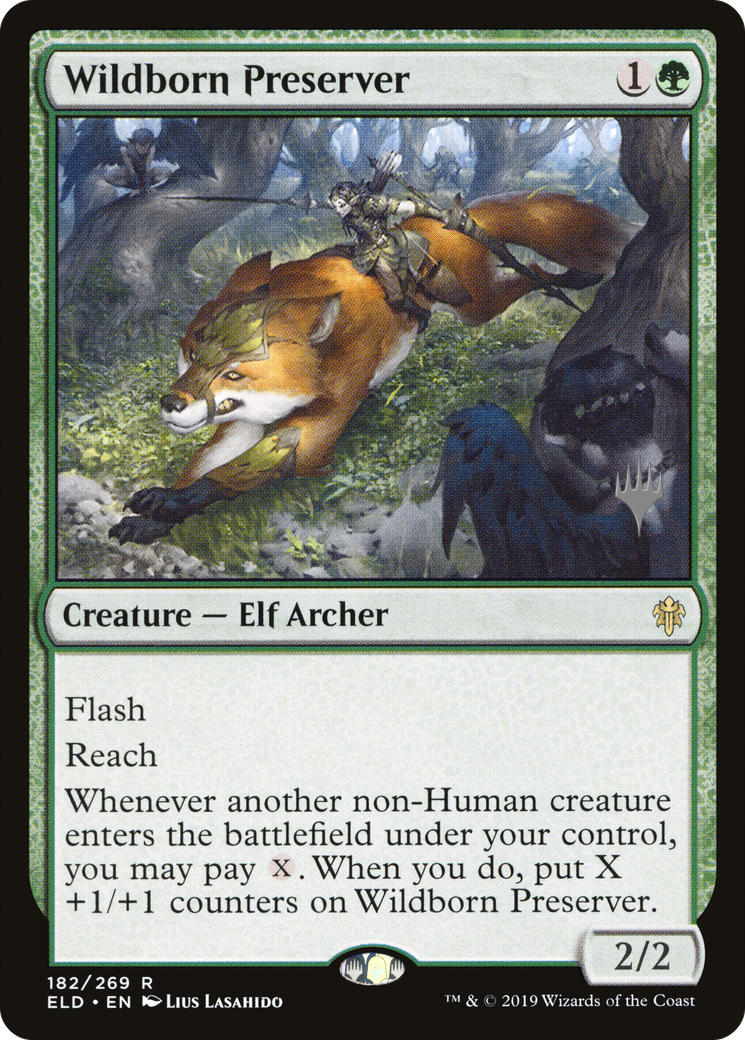 Wildborn Preserver (PPELD-182) - Throne of Eldraine Promos Foil