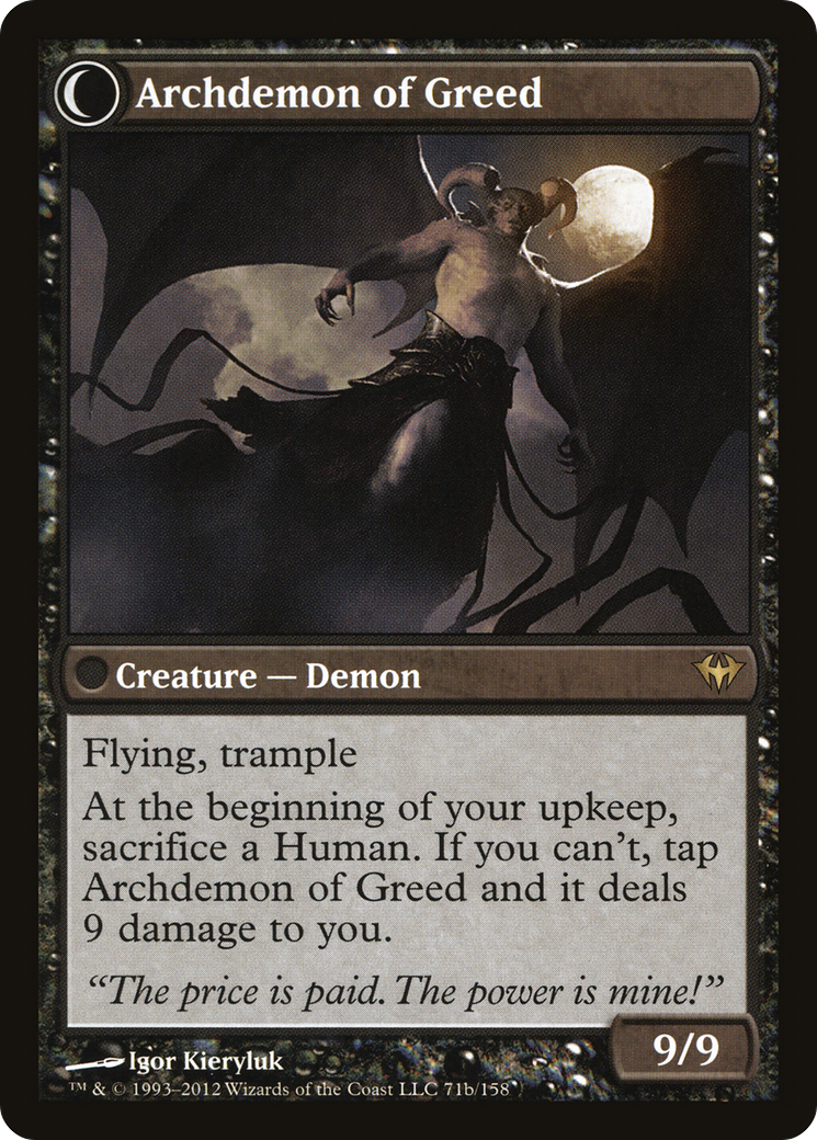 Ravenous Demon (DKA-071) - Dark Ascension: (Double Faced Transform) Foil
