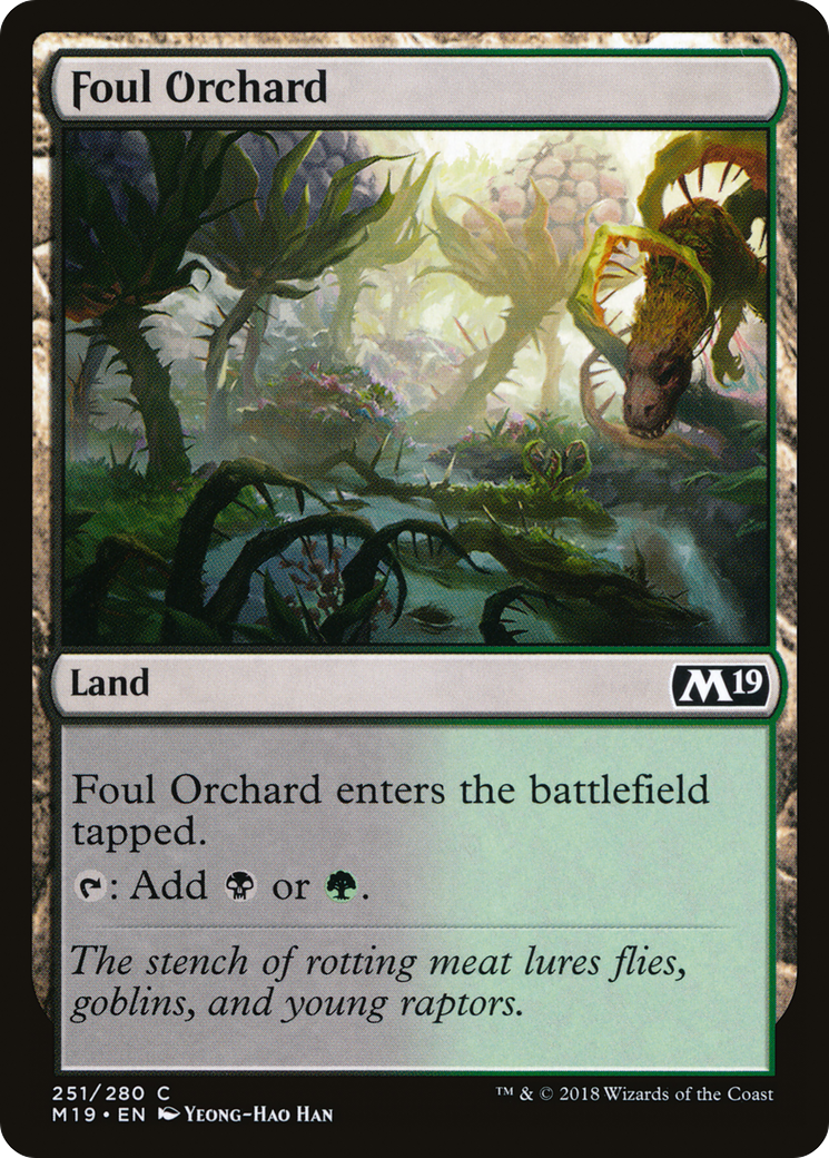 Foul Orchard (M19-251) - Core Set 2019 Foil