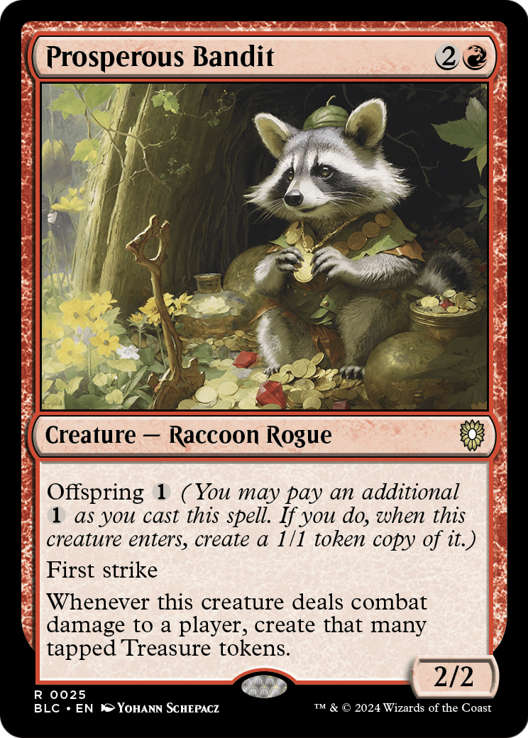 Prosperous Bandit (BLC-025) - Bloomburrow Commander