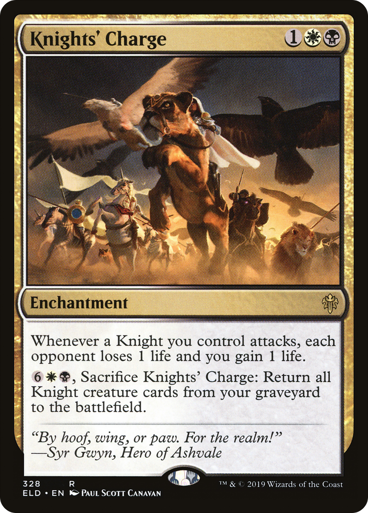Knights' Charge (ELD-328) - Throne of Eldraine