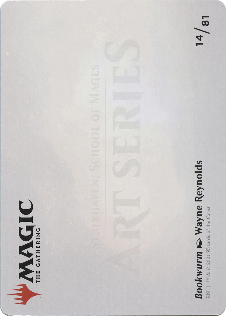 Bookwurm // Bookwurm (ASTX-014) - Strixhaven Art Series (Borderless) Foil