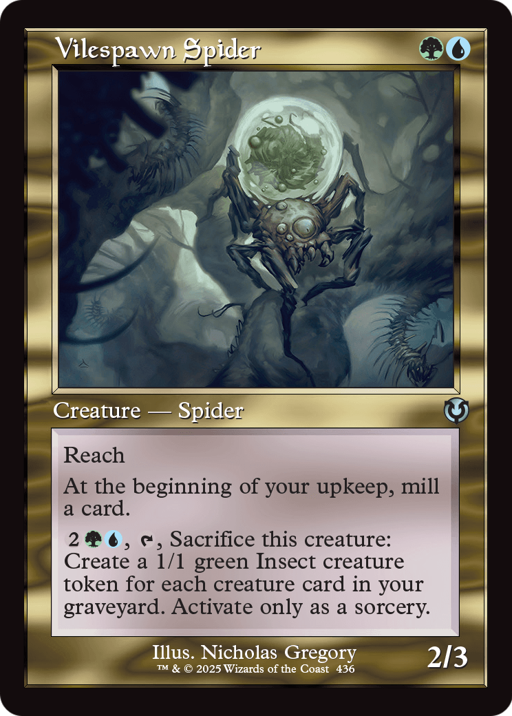 Vilespawn Spider (Retro Frame) (INR-436) - Innistrad Remastered Foil