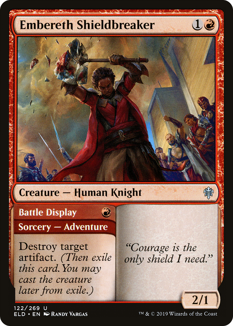 Embereth Shieldbreaker (ELD-122) - Throne of Eldraine Foil