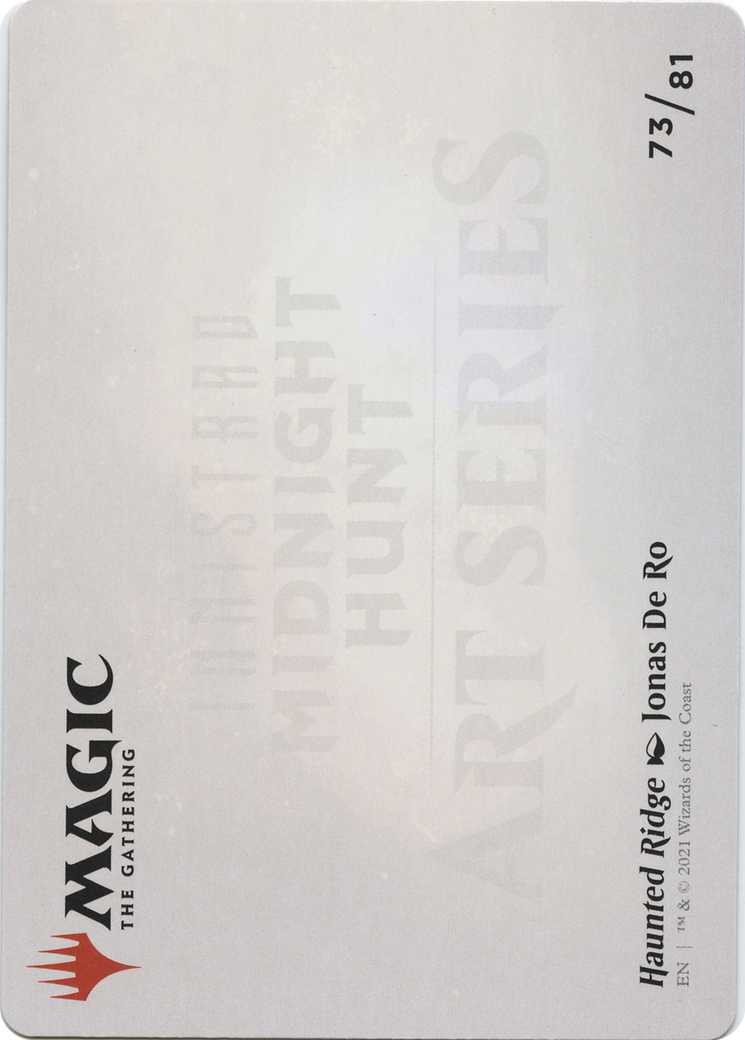 Haunted Ridge // Haunted Ridge (AMID-073) - Midnight Hunt Art Series (Borderless) Foil