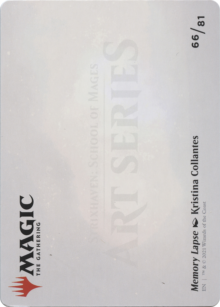 Memory Lapse // Memory Lapse (ASTX-066) - Strixhaven Art Series (Borderless)