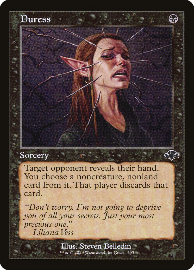 Duress (Retro Frame) (DMR-303) - Dominaria Remastered Foil