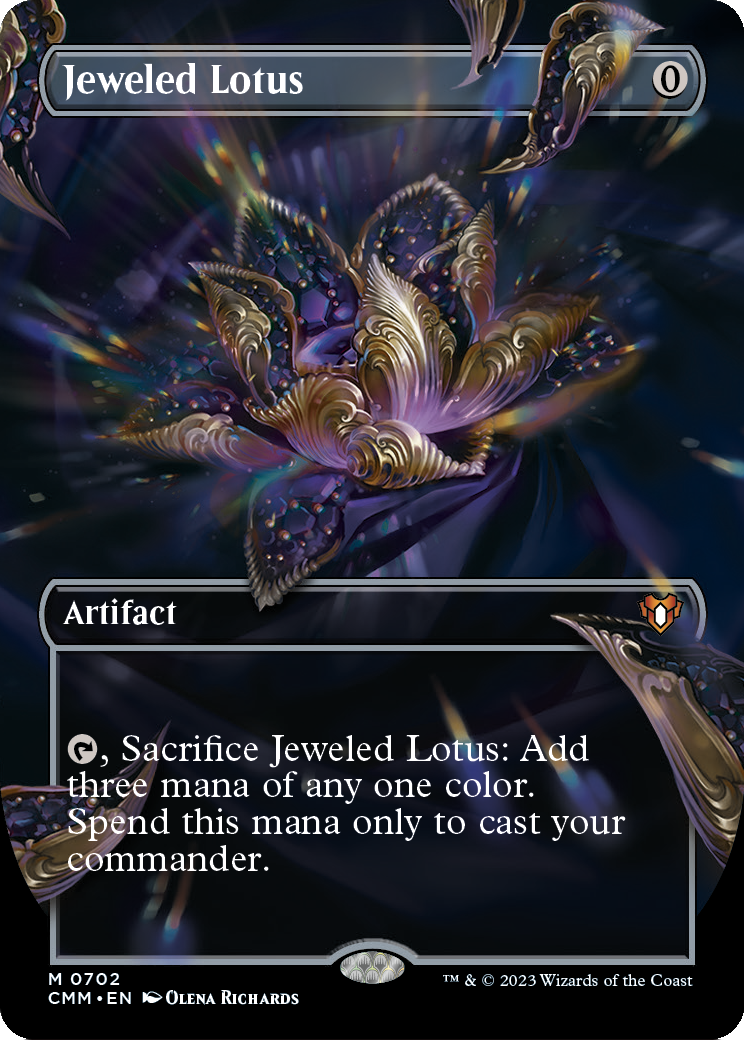 Jeweled Lotus (Borderless) (CMM-702) - Commander Masters