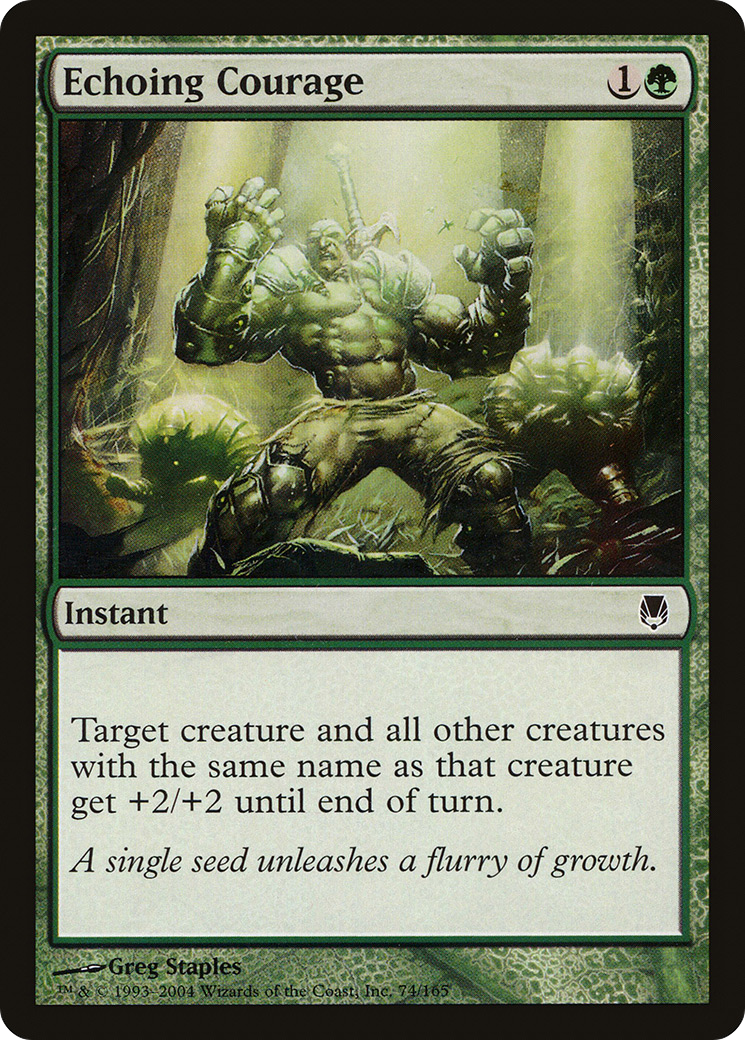 Echoing Courage (DST-074) - Darksteel Foil
