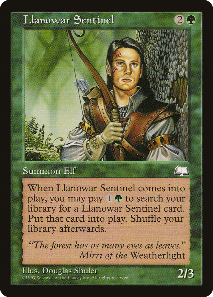 Llanowar Sentinel (WTH-) - Weatherlight