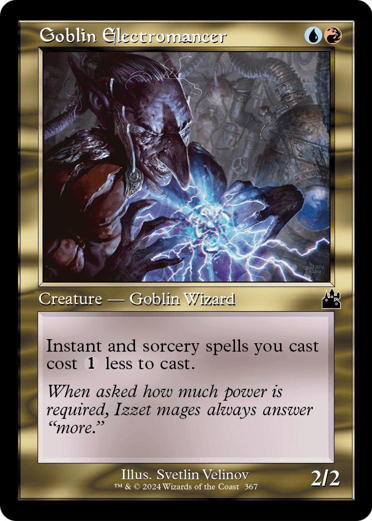 Goblin Electromancer (Retro Frame) (RVR-367) - Ravnica Remastered Foil