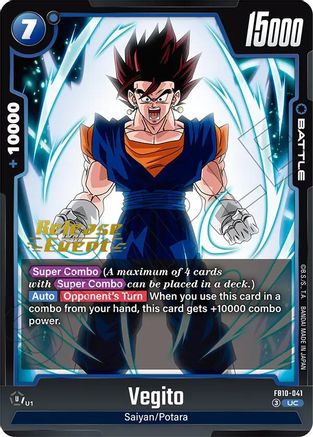 Vegito - FB10-041 (FB10-041) - Cross Force Release Event Cards