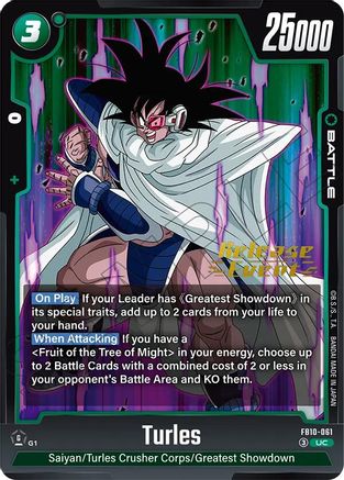 Turles - FB10-061 (FB10-061) - Cross Force Release Event Cards