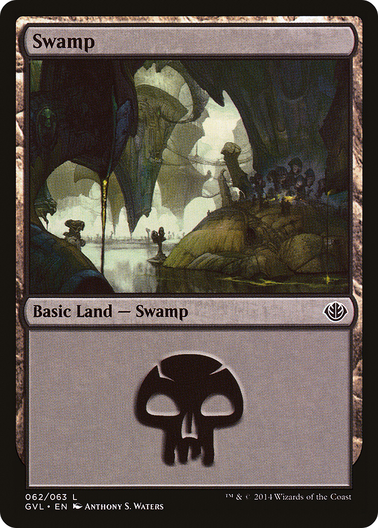 Swamp (62) (Garruk vs Liliana) (DD3-062) - Duel Decks Anthology: Garruk vs. Liliana