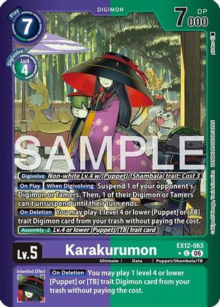 Karakurumon (Limited Foil) (EX12-063) - Digital World Shambala Foil