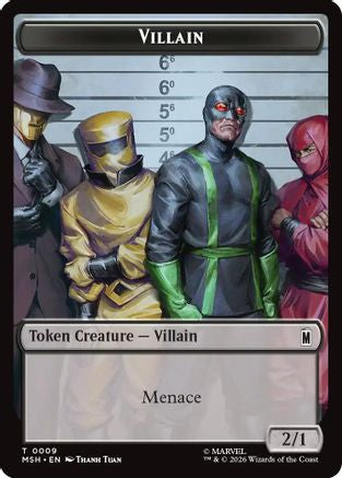 Villain // Soldier Double-Sided Token (MSH-009/003) - Marvel Super Heroes