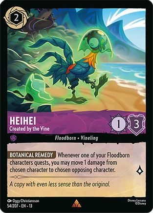 Heihei - Created by the Vine (54/204) - Attack of the Vine Cold Foil