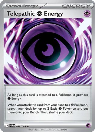 Telepathic Psychic Energy (Non-Holo) 088/088 Deck Exclusives - Rare