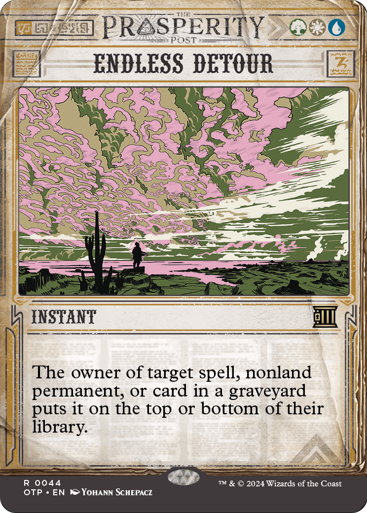 Endless Detour (OTP-044) - Breaking News: (Showcase) (Borderless) Foil
