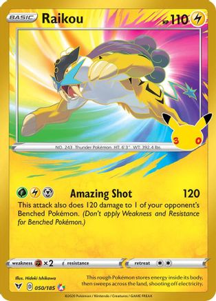 Raikou 050 - Holofoil ME 30th Celebration Classic Collection - Classic Collection
